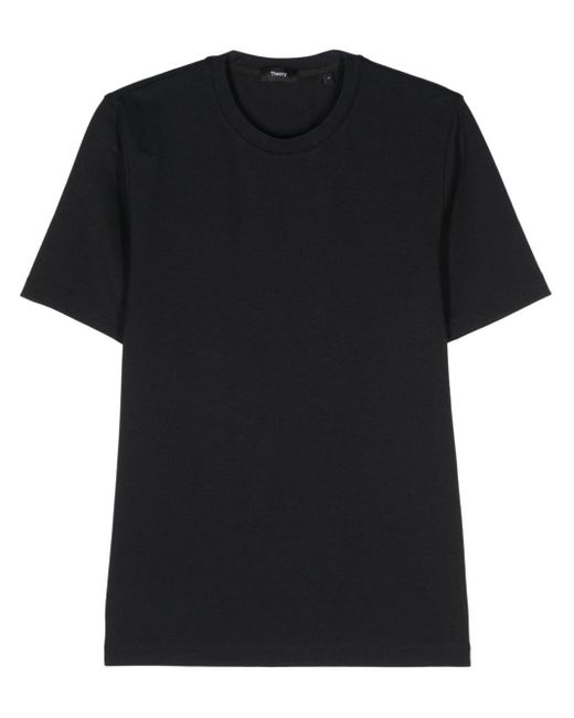 Theory Black Stretch-jersey T-shirt for men