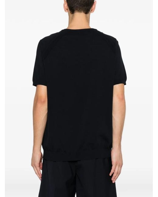 Jeordie's Black Raglan-Sleeve T-Shirt for men