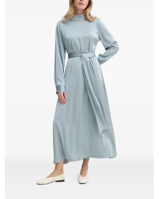 Vestido midi con cuello falso Gestuz de color Blue