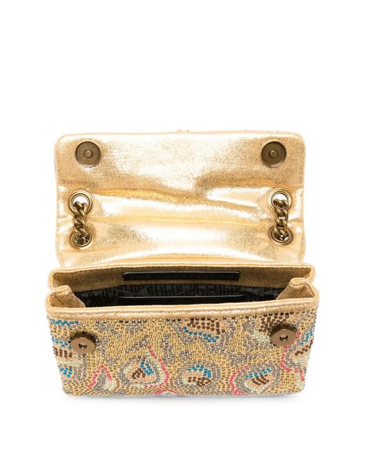 Kurt Geiger Natural Mini Crystal-Embellished Crossbody Bag