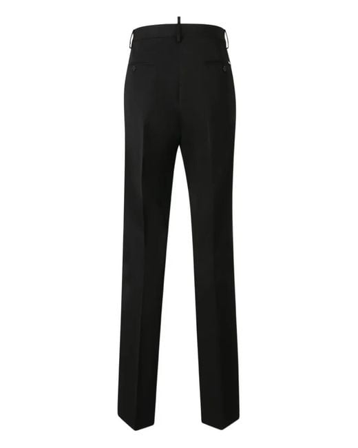 DSquared² Black Button Pockets Trousers for men