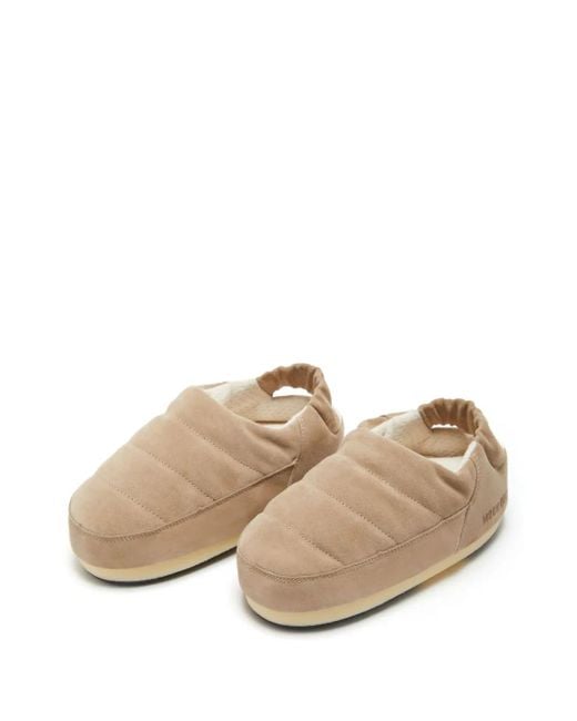 Moon Boot Natural Evolution Slipper Aus Wildleder