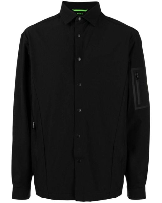 Giacca-camicia di Boss in Black da Uomo