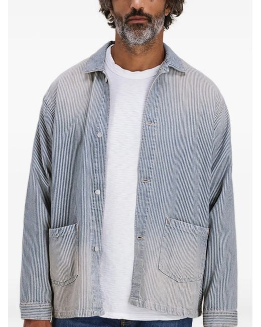 Fortela Blue Patch-Pocket Jacket for men