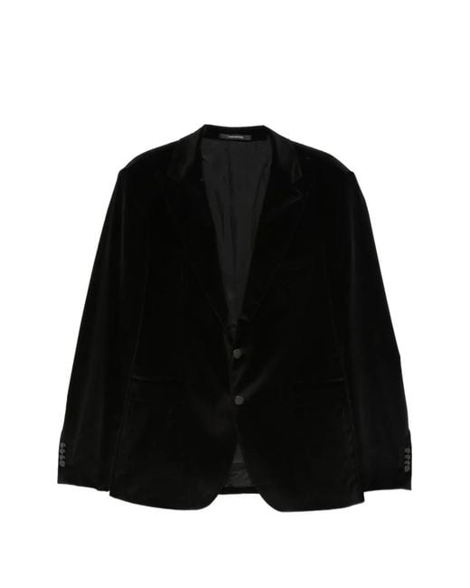 Tagliatore Black Velvet Blazer for men