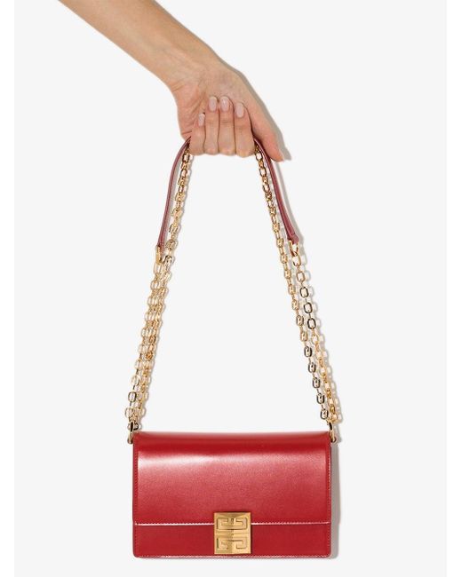 Petit sac à bandoulière à motif 4G Givenchy en coloris Red