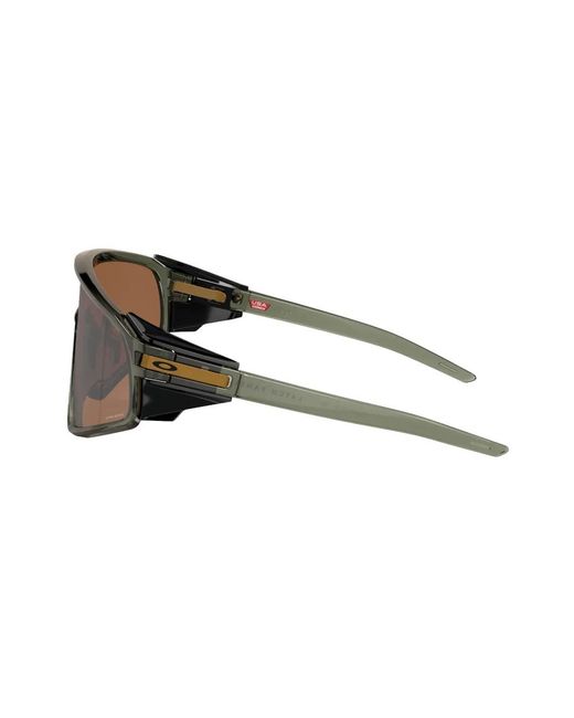 Oakley Green Latch Panel Shield-Frame Sunglasses