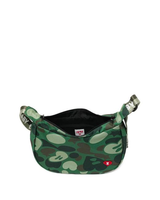AAPE BY A BATHING AP Green Camo Shoulder Bag