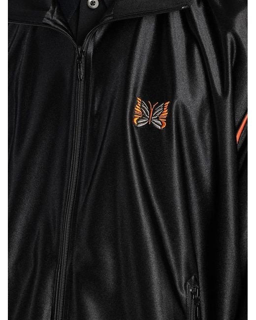 Needles Black Zip-Up Bomber Jacket for men