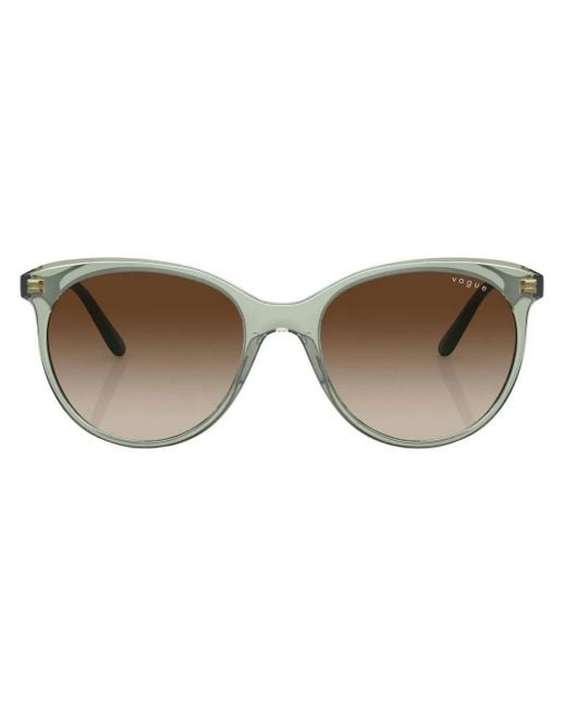 Vogue Eyewear Zonnebril Met Rond Montuur in het Brown