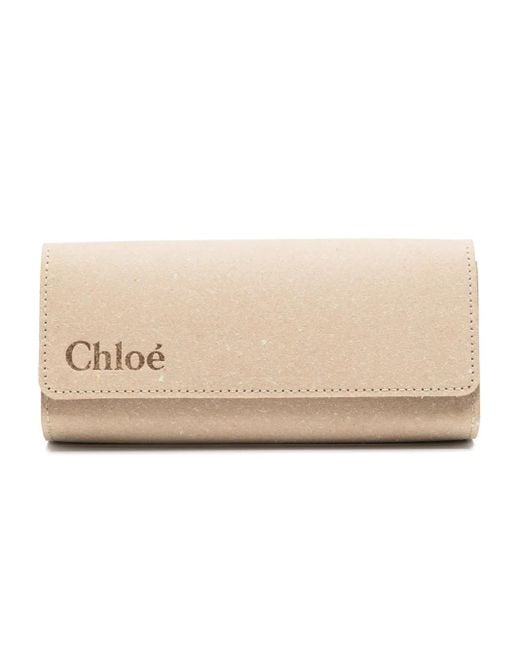 Chloé Blue Oversized Hexagonal-Frame Sunglasses
