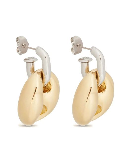 Rabanne Metallic Eight Chunky Earrings