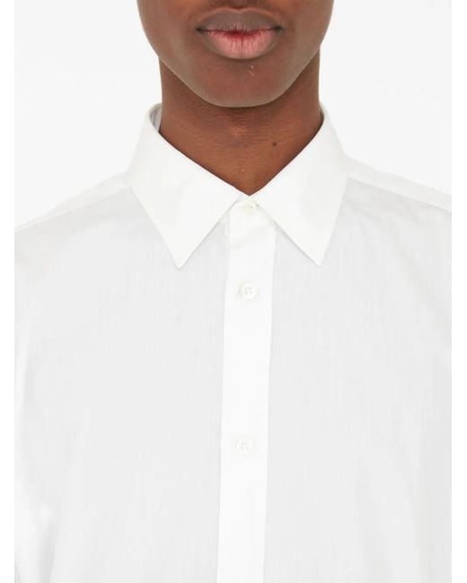 Maison Margiela White Short-sleeve Cotton Shirt for men