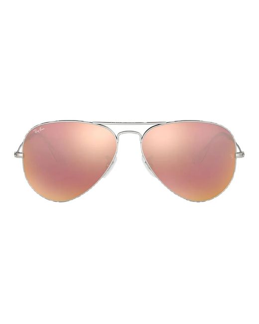Ray-Ban Pink 0Rb3025 Aviator Classic Sunglasses