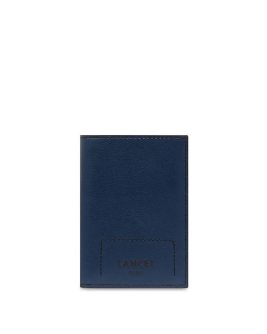 Lancel Blue Logo-Embossed Tri-Fold Wallet for men