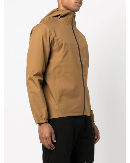 ROMEO HUNTE Brown Logo-Print Hooded Jacket