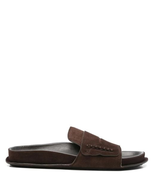 Jacquemus Brown Moccasin-Style Sandals
