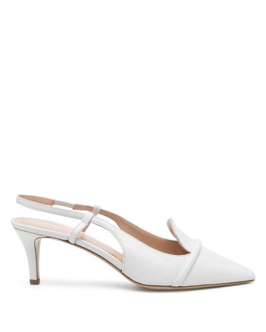 P.A.R.O.S.H. Slingback Pumps in het White
