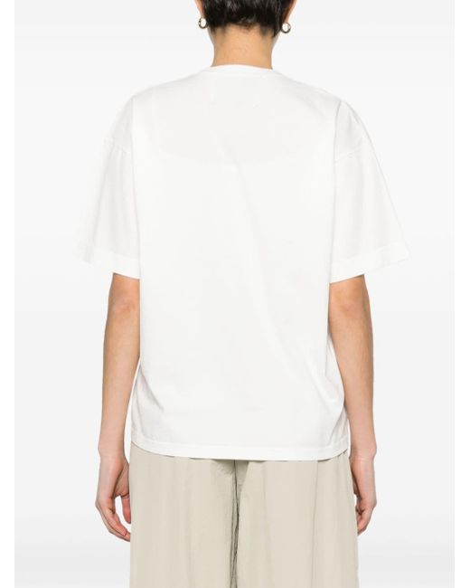 Camiseta con detalle fruncido Forte Forte de color White