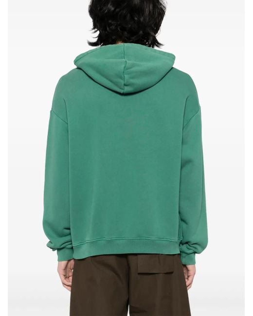 Lacoste Green Washed Effect Hoodie for men