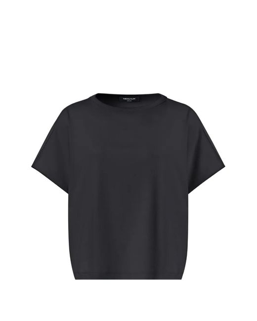 Fabiana Filippi Blue Cap-Sleeve T-Shirt