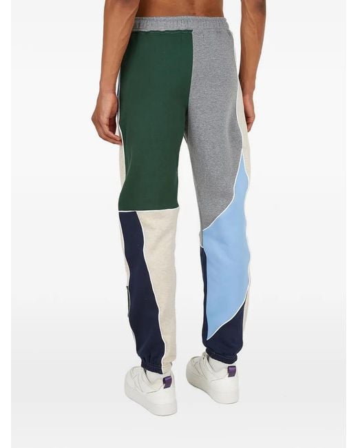 Ahluwalia Blue Patchwork Trousers for men