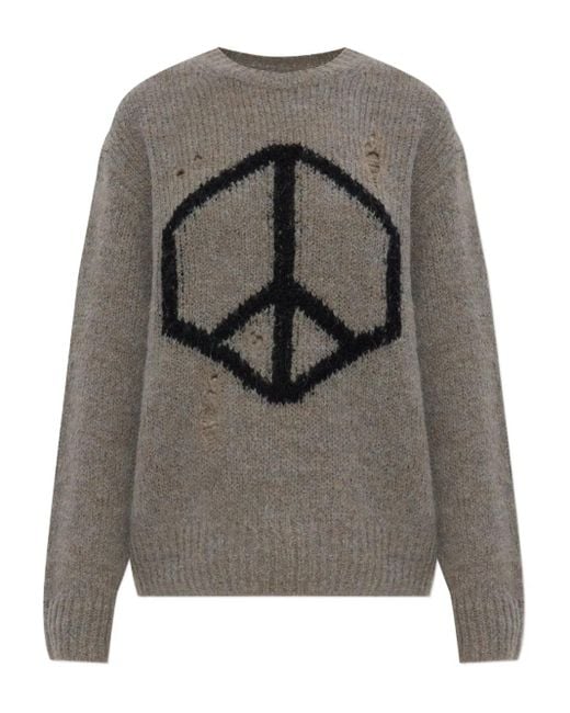 AllSaints Gray Message Jumper for men