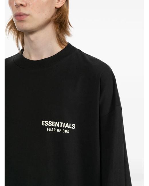 Essentials Black Classic T-Shirt for men