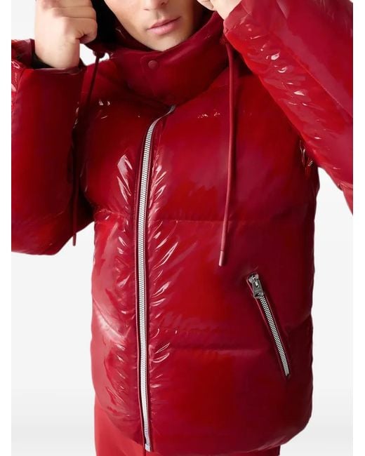 Mackage Red Kent-Glo Hooded Puffer Jacket for men