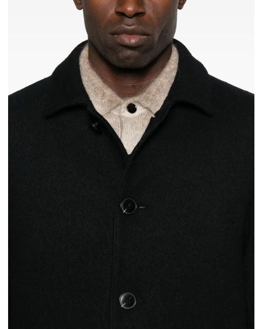 Marc O' Polo Black Single-Breasted Coat for men