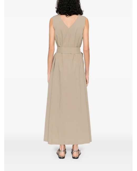 MOUTAKI Cotton Midi Dress Natural