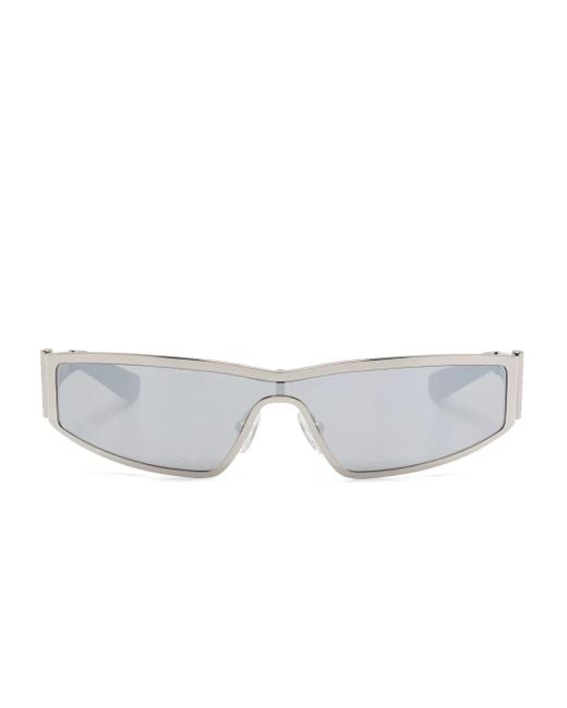 McQueen White Y2K Sunglasses