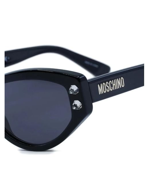 Moschino Blue Cat-Eye Full-Rim Sunglasses