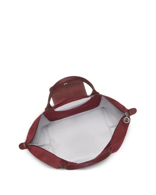 Longchamp Red Le Pliage Shopper