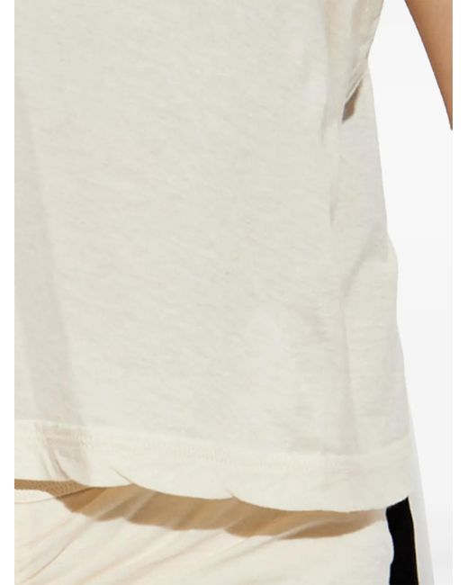 Rick Owens White T-Shirt aus Jersey