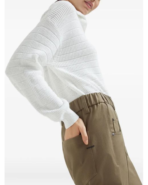 Brunello Cucinelli Natural Trousers