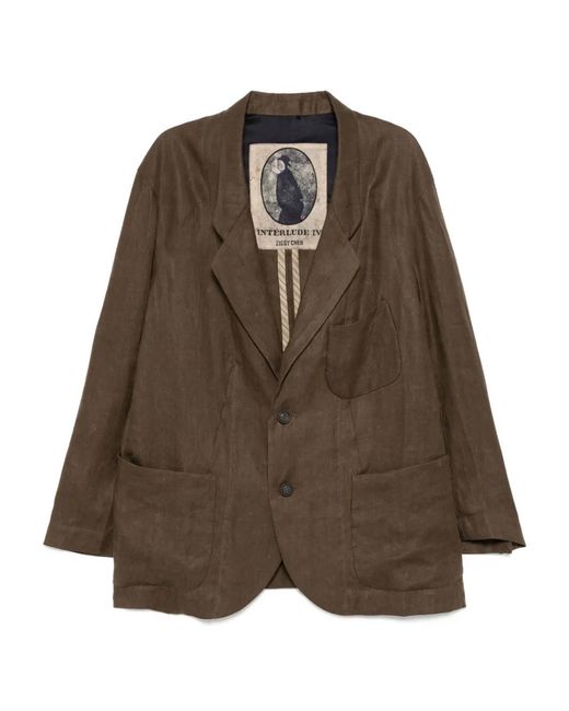 Ziggy Chen Brown Cotton Jacket for men