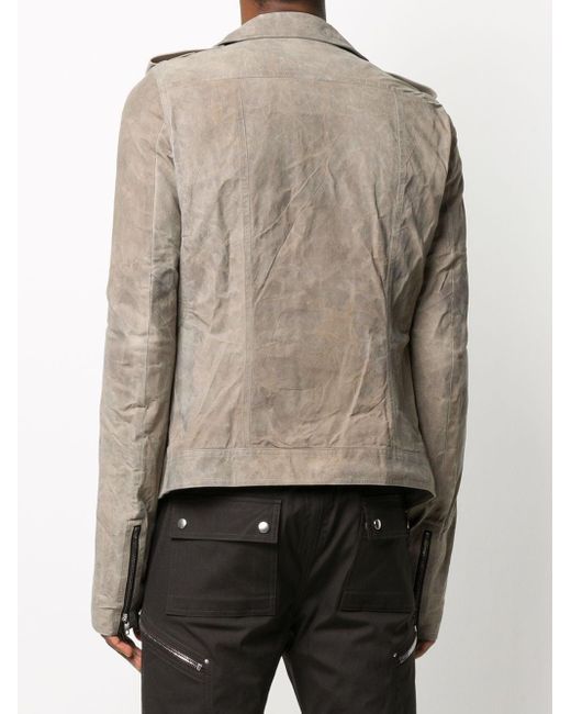 Rick Owens スエード スエード ライダースジャケット メンズ Lyst