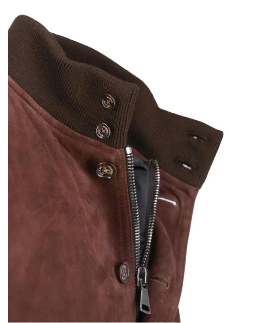 Veste Bomber En Cuir Valstar pour homme en coloris Brown