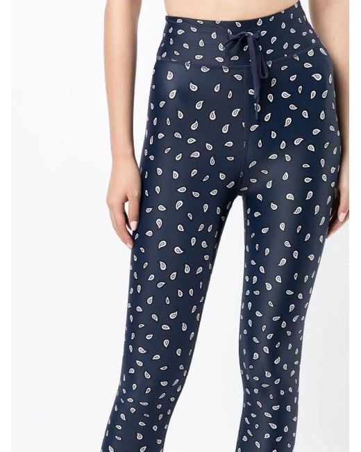 Leggings Sportivi Con Stampa Paisley di The Upside in Blue