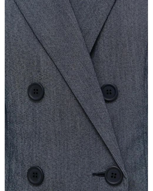 Blazer Con Doble Botonadura Gestuz de color Gray