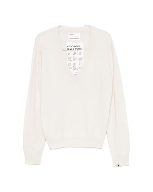 Extreme Cashmere White Nº 492 Ben V-Neck Sweater