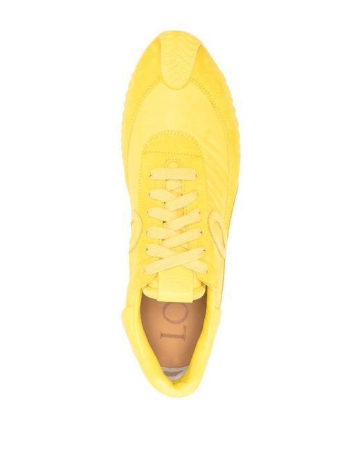 Zapatillas bajas con logo en relieve Loewe de hombre de color Yellow