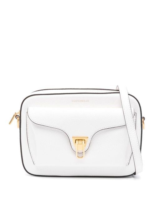 Coccinelle White Small Beat Cross Body Bag
