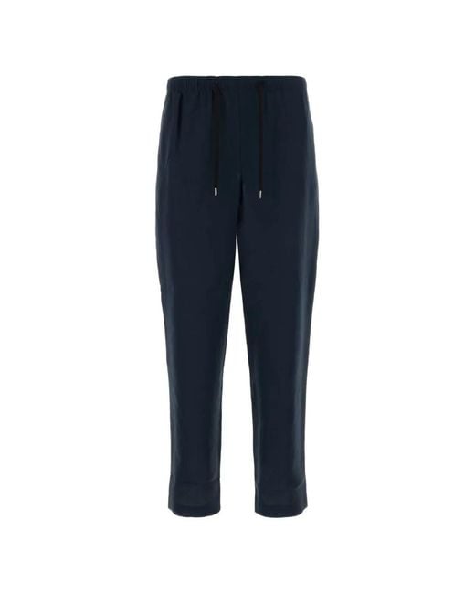 Cellar Door Blue Drawstring Trousers for men