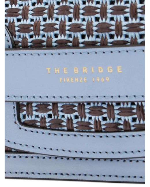 The Bridge Blue Leather Cross Body Bag