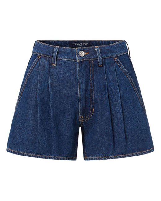 Veronica Beard Blue Simpson Denim Mini Shorts