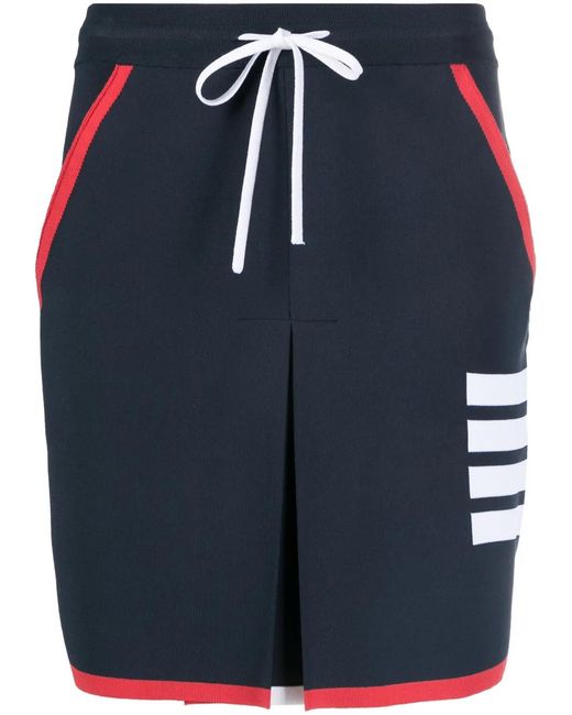Thom Browne Blue Mini Skirt