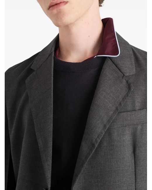 Prada Black Round-Neck T-Shirt for men