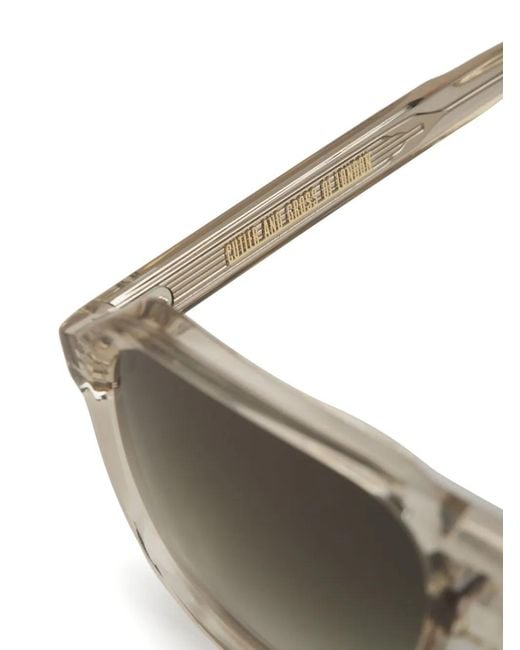 Cutler & Gross Natural Pilot-Frame Sunglasses for men